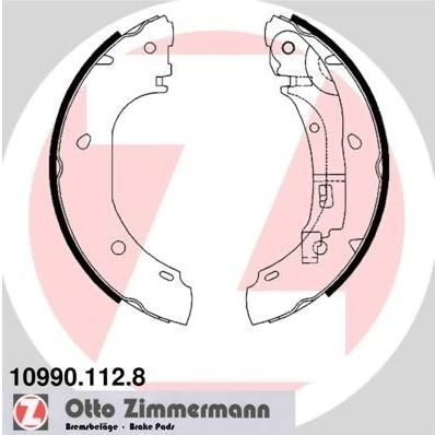 Bilde av ZIMMERMANN 10990.112.8 Bremsesko 254 57 med vippearm, Bildet viser leveranseinnholdet FIAT: Ducato II Flatvogn lastebil/Chassis, Van