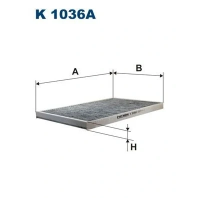 Bilde av FILTRON K 1036A Kupéfilter Karbonfilter 346 214 20 AUDI: A6 C4 Avant