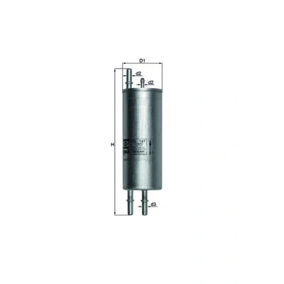 Bilde av MAHLE ORIGINAL KL 167 Drivstoffilter ledningsfilter 8 7,9 BMW: X5, LAND ROVER: Range Rover 3