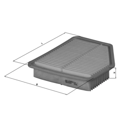 Bilde av MAHLE ORIGINAL LX 1613 Luftfilter 52,5 232 279,0, 279,0 Filterinnsats LEXUS: GS III, II