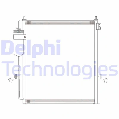 Bilde av DELPHI CF20286 Kondensator med tørker 16 10 427