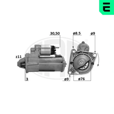 Bilde av ERA 220687A Starter 12 1,4 11 FIAT: Doblo II Varebil / Stasjonsvogn