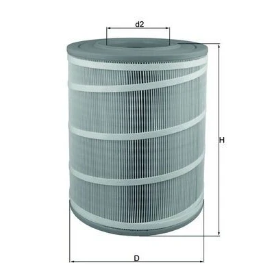 Bilde av MAHLE ORIGINAL LX 3480 Luftfilter 350,7 277,0 Filterinnsats MERCEDES BENZ: ATEGO 2, ATEGO, 3