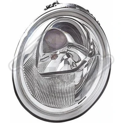Bilde av DIEDERICHS 2265083 Frontlykter venstre H1/H1 Halogen for høyrekjøring med motor høydejustering hovedlys VOLKSWAGEN: New Beetle Cabrio