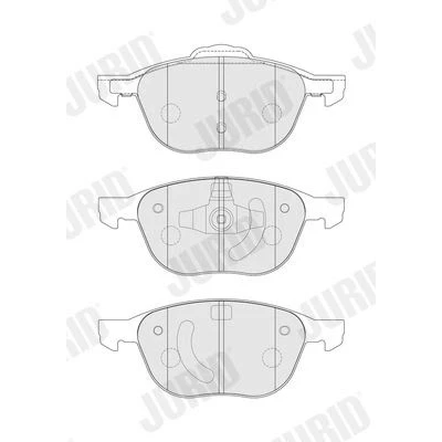 Bilde av JURID 573753J Bremseklosser ikke klargjort for slitasjeindikator FORD: FOCUS 3, Transit Connect V408 Van, KUGA 2