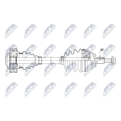 Bilde av Drivaksel, Framaksel venstre audi, seat, skoda, vw OE 5N0407761F