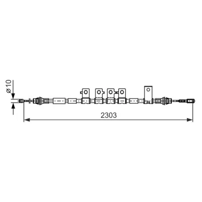 Bilde av BOSCH 1 987 482 403 Bremsekabel 2303