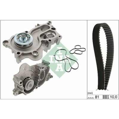 Bilde av INA 530 0744 30 Vannpumpe + Registerreimsett med tetning VOLKSWAGEN: CADDY 4 Kasten, Golf 7, 7 Variant, SKODA: Octavia 3 Combi