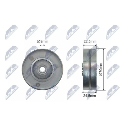 Bilde av Strammerull, kilerem, bmw,land rover,opel, 11 28 2 243 592, 244 754, 11282243592, 11282244754, 13 40 539, 543, 1340539,