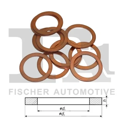 Bilde av Tetningsring, oljeplugg, citroën,ds,fiat,ford,jeep,lancia,land rover,ldv,mazda,mini,mitsubishi,opel,peugeot,suzuki,toyota,volvo