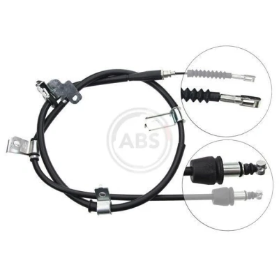 Bilde av A.B.S. K16497 Bremsekabel 1520 Skivebrems for høyre/venstre ratt KIA: Picanto I