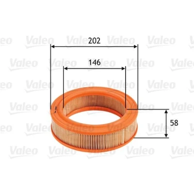 Bilde av VALEO 585644 Luftfilter 58 202 Filterinnsats