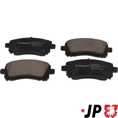 Bilde av JP GROUP 4663600410 Bremseklosser framaksel med akustisk slitasjevarsel SUBARU: Impreza II Sedan, Forester I, Stasjonsvogn