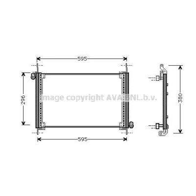 Bilde av PRASCO FDD387 Tørker R 134a Aluminium FORD: Focus 2