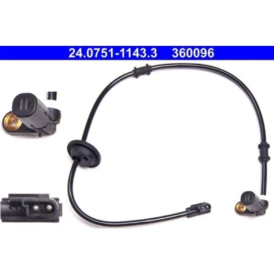 Bilde av ATE 24.0751 1143.3 ABS Sensor 621 MERCEDES BENZ: C Klasse Sedan, T modell