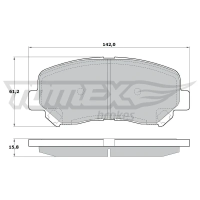 Bilde av Bremseklosser sett TOMEX Brakes TX 17 25