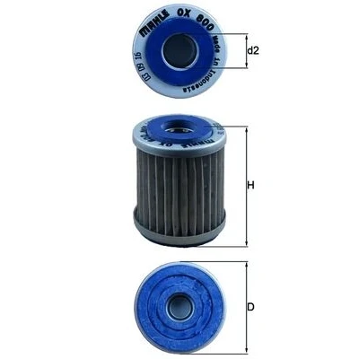 Bilde av MAHLE ORIGINAL OX 800 Oljefilter Filterinnsats