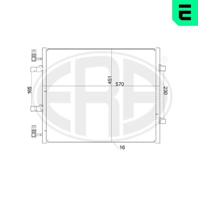 Bilde av Kondensator, klimaanlegg, nissan,opel,renault,vauxhall, 82 004 111 48