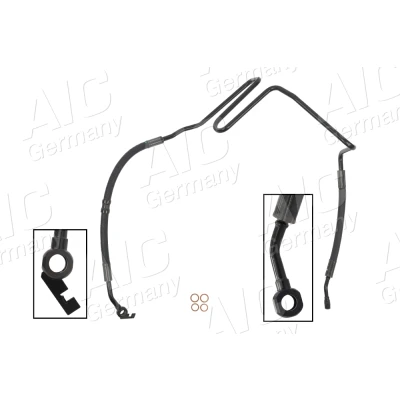Bilde av AIC 57667 Hydraulikkslange, styring fra hydraulikkpumpe til styresnekke VOLKSWAGEN: Golf 4, Bora Sedan, AUDI: A3 Hatchback, SKODA: Octavia 1 Combi