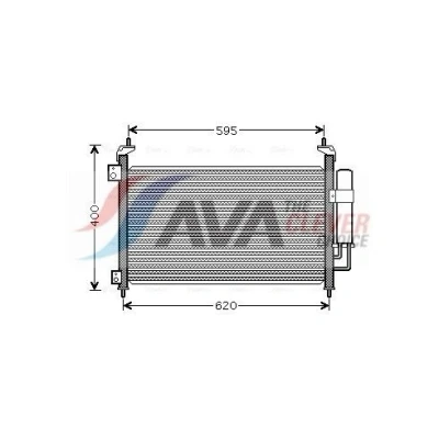Bilde av PRASCO HD5213D Kondensator med tørker 15,5 10,2 Aluminium 640 HONDA: CIVIC 8 Hatchback