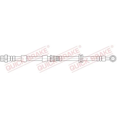 Bilde av QUICK BRAKE 58.891 Bremseslange 615 MITSUBISHI: ASX SUV, OUTLANDER 3