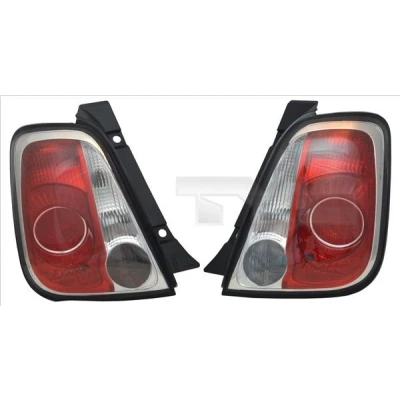 Bilde av TYC 11 11283 21 2 Baklykter høyre svart uten pæreholder FIAT: 500 Hatchback