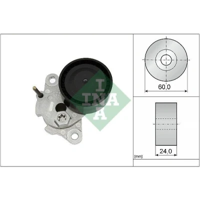 Bilde av INA 534 0546 10 Spennarm, kilerem med ribber 60 24 VOLKSWAGEN: Golf 7