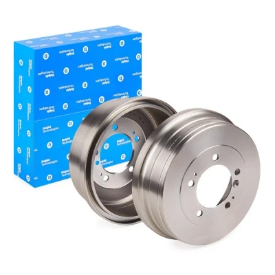 Bilde av DELPHI BF628 Bremsetrommel uten ABS sensorring, hjullager 345 TOYOTA: Land Cruiser Prado 90
