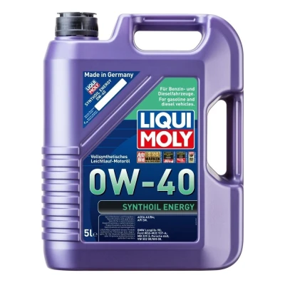 Bilde av Liqui Moly Synthoil Energy 0W 40 5l Motorolje 9515 VOLKSWAGEN: Polo IV Hatchback, Transporter 5, Touran I, AUDI: A3 Sportback, A6 C6 Avant