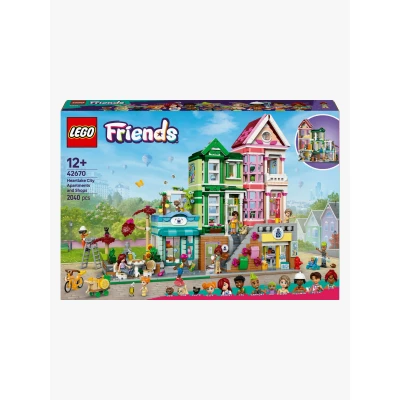 Bilde av LEGO Friends 42670 Leiligheter og butikker i Heartlake City Byggesett Plast