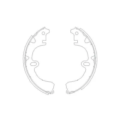 Bilde av KAVO PARTS KBS 9918 Bremsesko 200 37 TOYOTA: Corolla VIII Liftback, VII Sedan, Sedan