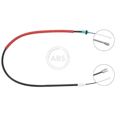 Bilde av A.B.S. K19197 Bremsekabel 1263 Trommelbrems for høyre/venstre ratt RENAULT: CLIO 2