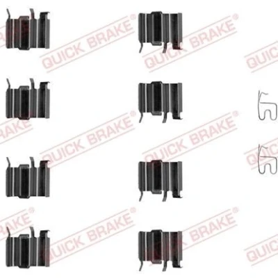 Bilde av QUICK BRAKE 109 1244 Tibehørsett, skivebremse belegg SUZUKI: Grand Vitara 1 SUV, 2 MAZDA: MX 5 I, RX 8