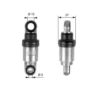 Bilde av GATES FleetRunner Micro V Kit T39097 Svingningsdemper, kilerem med ribber BMW: 3 Touring, 5 Touring