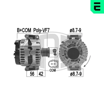 Bilde av ERA 210960A Dynamo 14V 180A MERCEDES BENZ: E Klasse T modell, Sedan, CLS Coupé