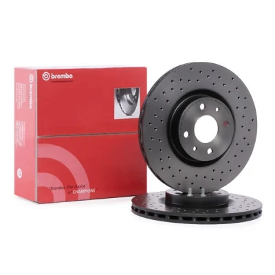 Bilde av BREMBO COATED DISC LINE 09.C645.11 Bremseskiver 284 22 4 perforert / ventilert belagt ABARTH: 500C 595C 695C Cabrio