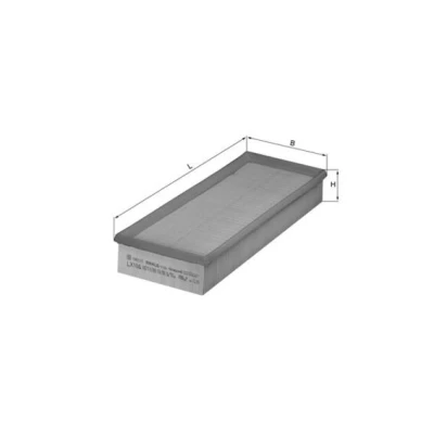 Bilde av MAHLE ORIGINAL LX 106 Luftfilter 57,0 150 381,0, 381,0 Filterinnsats BMW: 5 Sedan, 7