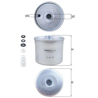 Bilde av MAHLE ORIGINAL KL 468 Drivstoffilter ledningsfilter 14 6,7 LAND ROVER: Freelander I SUV