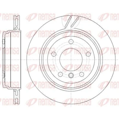 Bilde av REMSA 6772.10 Bremseskiver bakaksel 293,9, 293,9 19 5 ventilert BMW: 3 Touring, Sedan