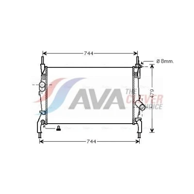 Bilde av Radiator AVA QUALITY COOLING FD2404