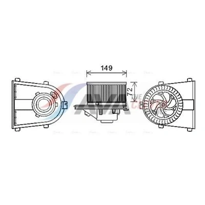 Bilde av PRASCO AI8378 Elektromotor, innendørsvifte 12