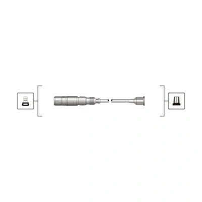 Bilde av MAGNETI MARELLI 941319170086 Pluggledninger AUDI: Coupe B3, 80 B4 Sedan, 100 C4 VOLKSWAGEN: Passat B5 Stasjonsvogn