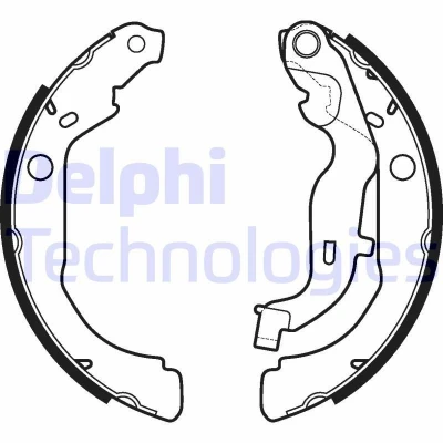 Bilde av DELPHI LS2127 Bremsesko 229 42 DACIA: Duster SUV, II