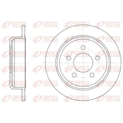 Bilde av REMSA 6913.00 Bremseskiver bakaksel 283, 283 10,8 5 fullt ut JEEP: Grand Cherokee 2, I, II
