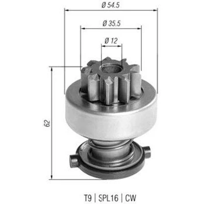 Bilde av MAGNETI MARELLI 940113020392 Lite tannhjul, starter