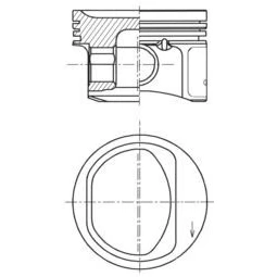 Bilde av KOLBENSCHMIDT 41754600 Motorstempel 70,8