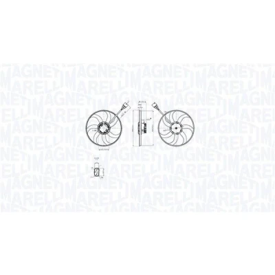 Bilde av MAGNETI MARELLI 069422875010 Kjølevifte 4095 13 425 VOLKSWAGEN: GOLF 5, Touran I, 6, AUDI: A3 Sportback