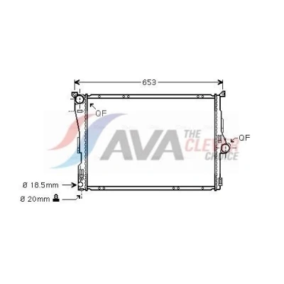 Bilde av PRASCO BWA2291 Radiator Aluminium 600 458 20 med hurtigkoplinger Kjøleribber loddet BMW: 3 Touring, 1 Hatchback, Coupé