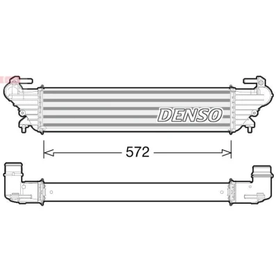 Bilde av DENSO DIT09114 Ladeluftkjøler Aluminium