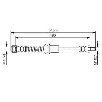 Bilde av BOSCH 1 987 481 721 Bremseslange 490 M10x1